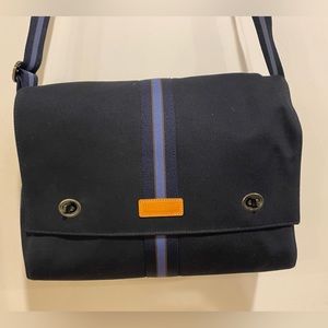 Brand new Lonchamp navy messenger bag